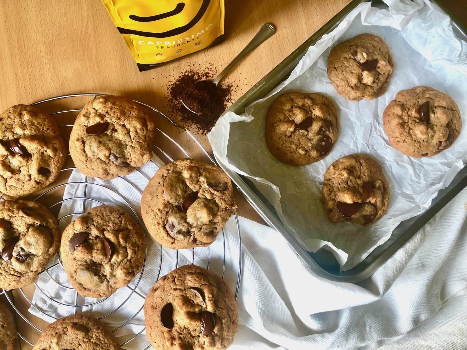 Buckwheat cookies with coffee and walnuts recipe & ingredients. How to