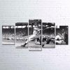 Baseball Player Vintage - Sport 5 Panel Canvas Art Wall Decor