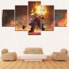 Final Fantasy XIV Black Mage 1 Gaming - 5 Panel Canvas Art Wall Decor