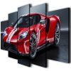 Ford Gt 1967 2018 Heritage Sport Car - Automative 5 Panel Canvas Art Wall Decor