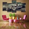 Luxury Vintage Sports Car - Automative 5 Panel Canvas Art Wall Decor