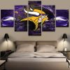 Minnesota Vikings 3 - Sport 5 Panel Canvas Art Wall Decor