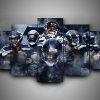 Seattle Seahawks 1 - Sport 5 Panel Canvas Art Wall Decor