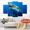 Shark 7 - Animal 5 Panel Canvas Art Wall Decor