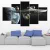 Starship Enterprise - Star Trek 1 - Movie 5 Panel Canvas Art Wall Decor