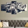 Vintage Motorcycle - Automative 5 Panel Canvas Art Wall Decor