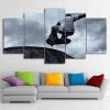Vintage Skateboard Black And White - Sport 5 Panel Canvas Art Wall Decor