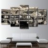 Vintage Sports Car - Automative 5 Panel Canvas Art Wall Decor