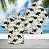 Black Cat Summer Pattern Hawaiian Shirt Summer Button Up