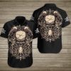 Skull With Eagle And Sword Hawaiian Shirt Summer Button Up