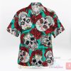 Skull With Rose Hawaiian Shirt