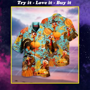 Thanksgiving Turkey Full Printing Hawaiian Shirt