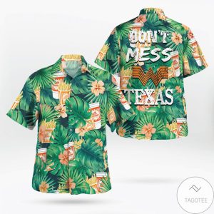 Whataburger Don’T Mess With Texas Tropical Hawaiian Shirt